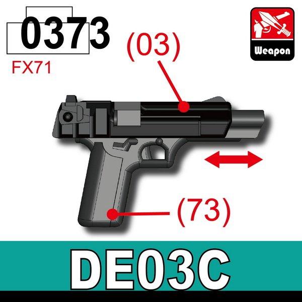 Minifig Cat DE03C Pistol with movable Slide