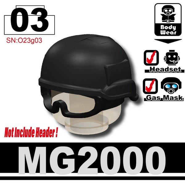 Minifig Cat MG2000 Stahlhelm mit taktischer Brille