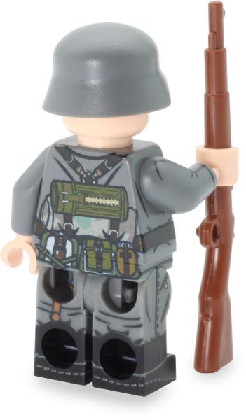Deutscher Wehrmacht Soldat mit Kar98k aus LEGO® Steinen