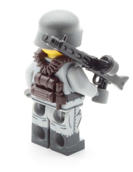 Deutscher Soldat mit MG42 und Weste aus LEGO® Steinen (WW2)