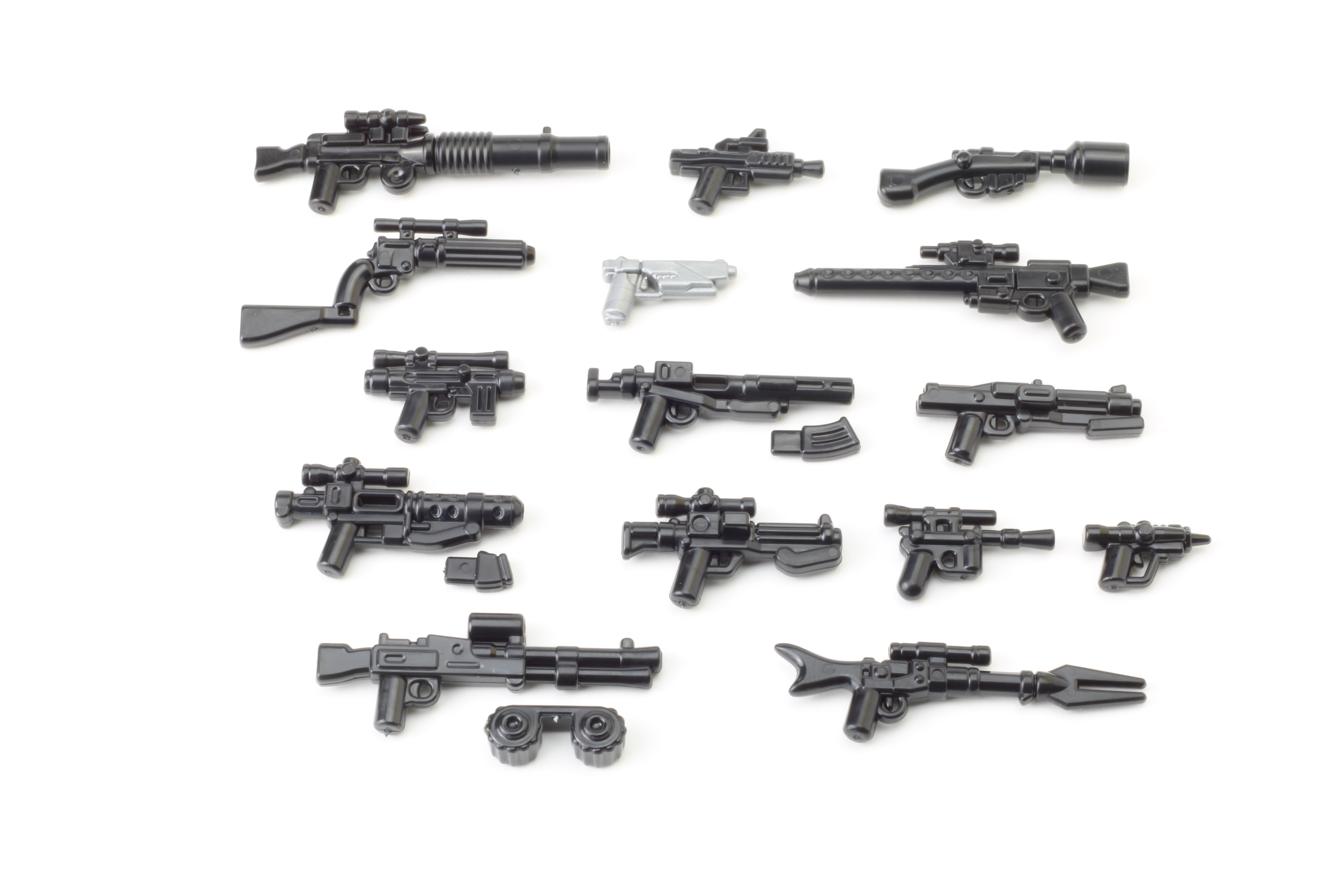 Lego Star Wars 10 Stück Blaster verschiedene Größen Gewehre Pistolen 