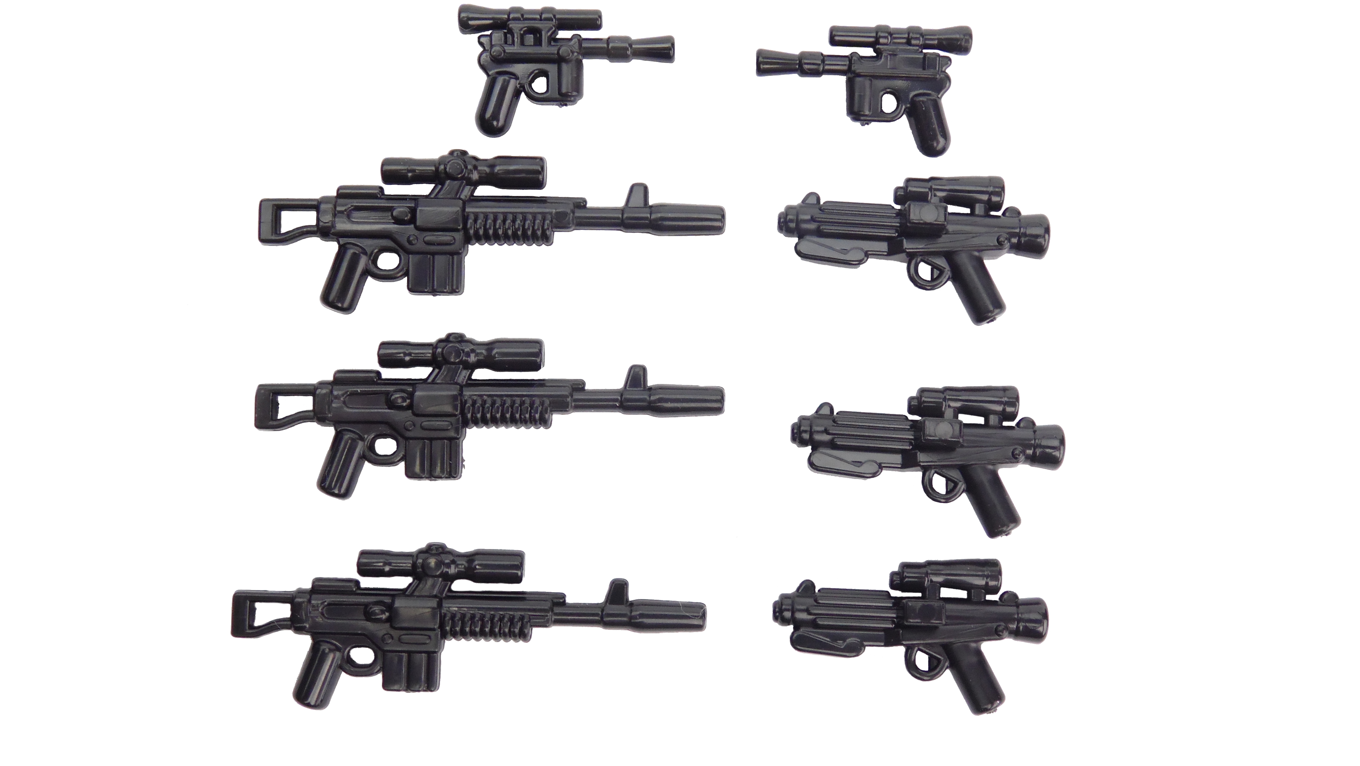 NEU 57899 LEGO® 5 Blaster Long Lange Waffe in Schwarz Black 
