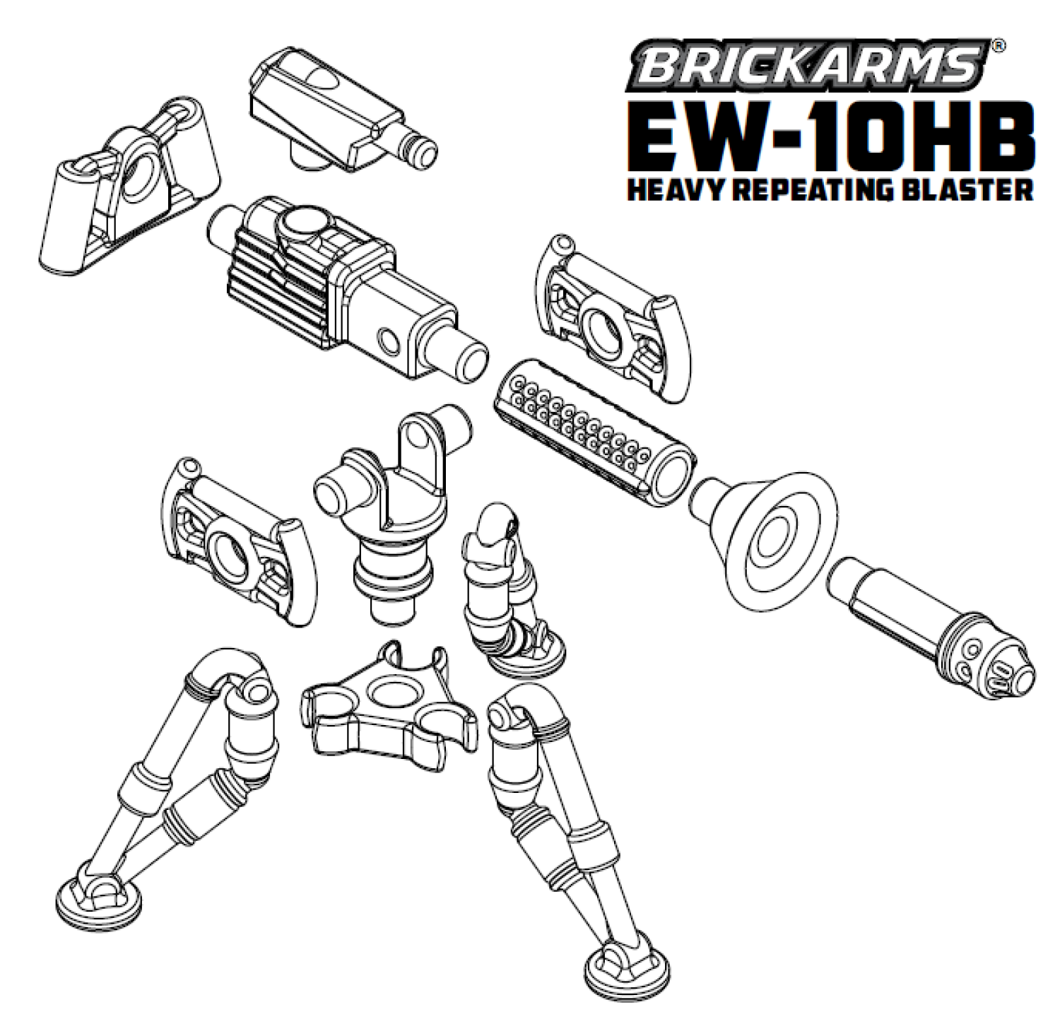 BrickArms EW-10HB Heavy Repeating Blaster