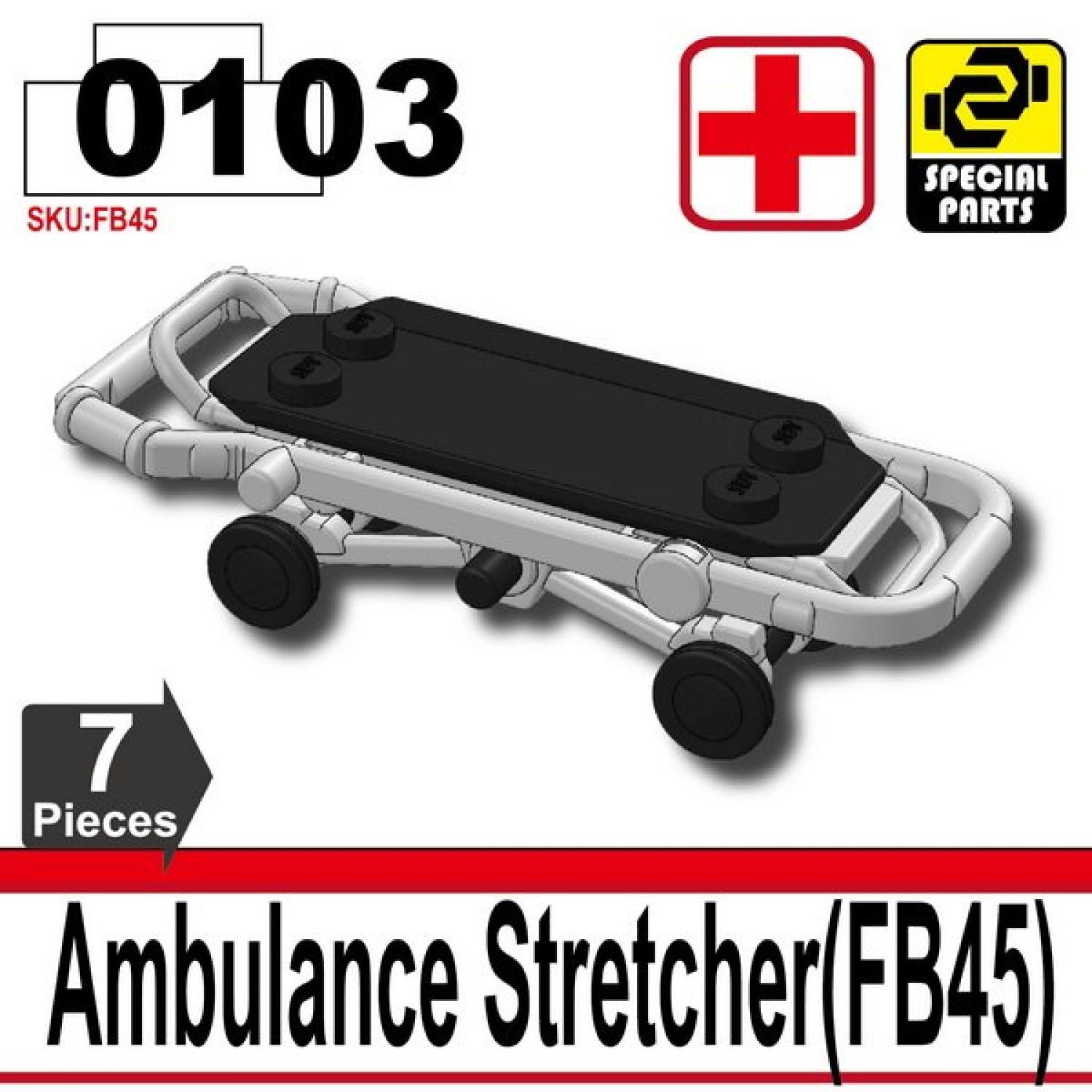 Minifig Cat Ambulance Stretcher