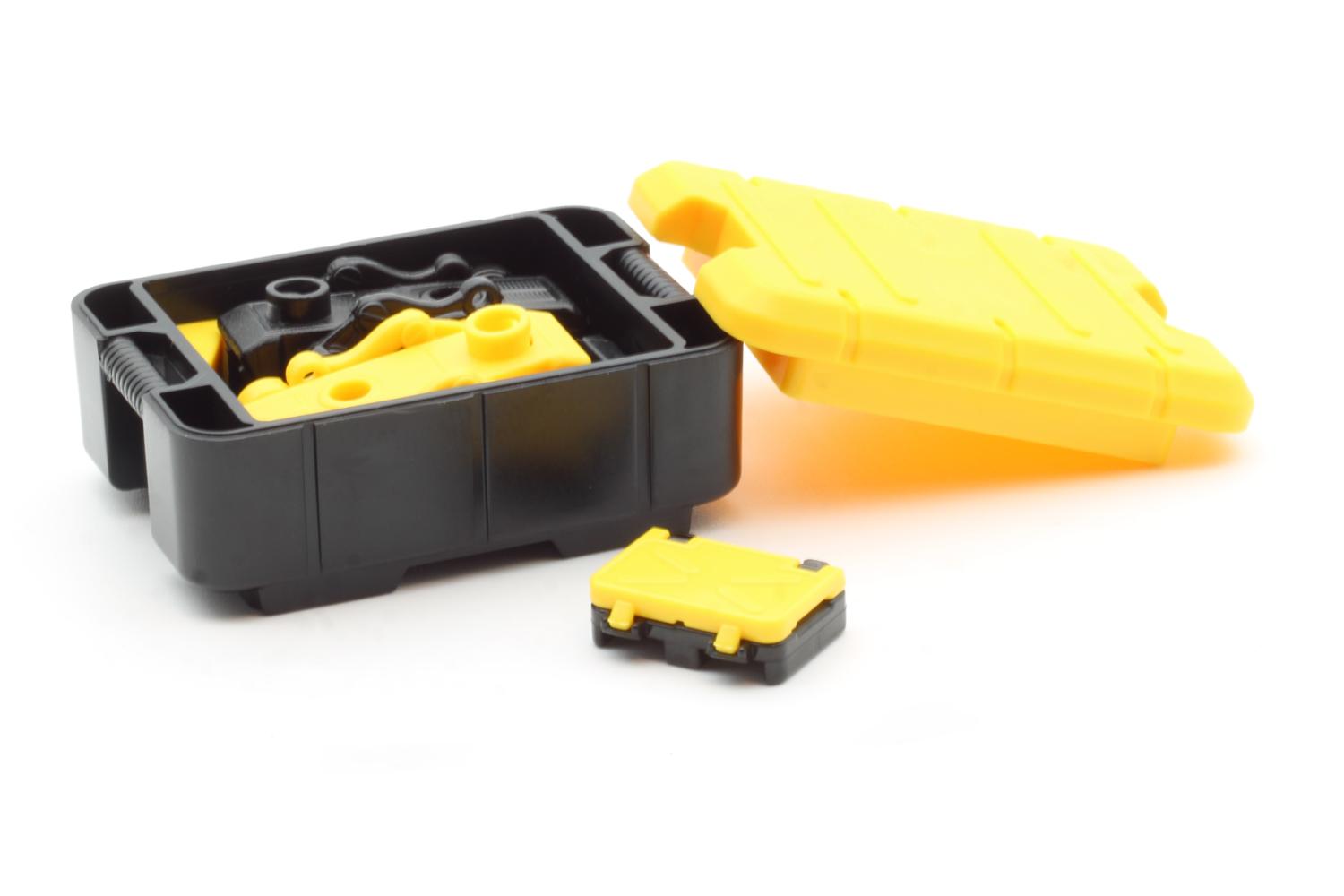 Minifig Cat KD-7 Hound Roboterhund mit Kiste und Laptop