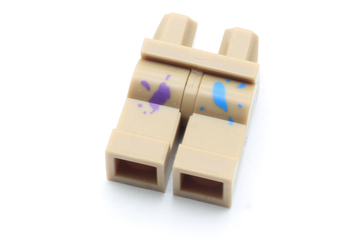 LEGO® Beine dark tan 970c00pb0097 Hips and Legs with Paint Spots Multicolor Pattern
