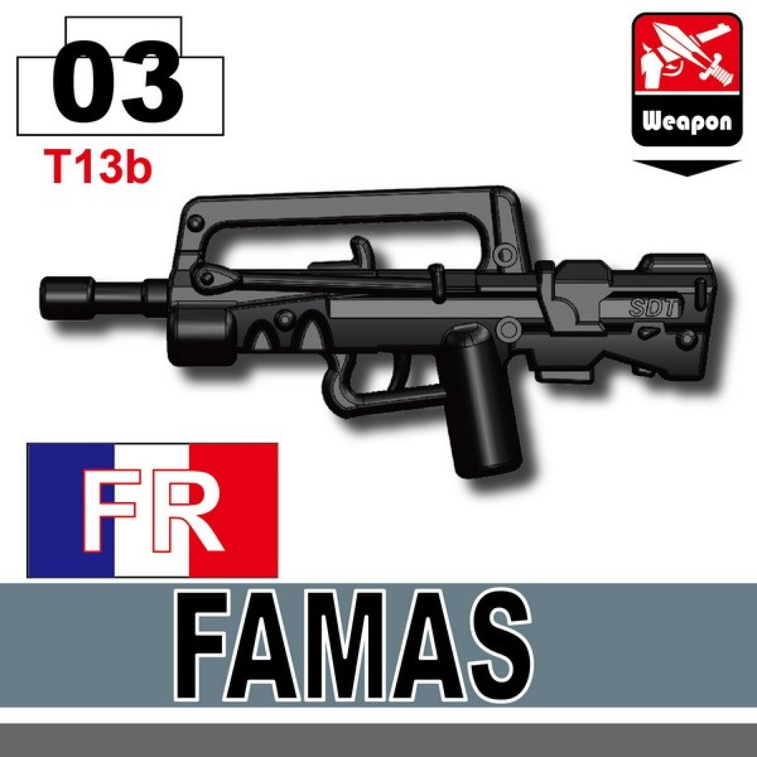 Minifig Cat Famas Assault Rifle