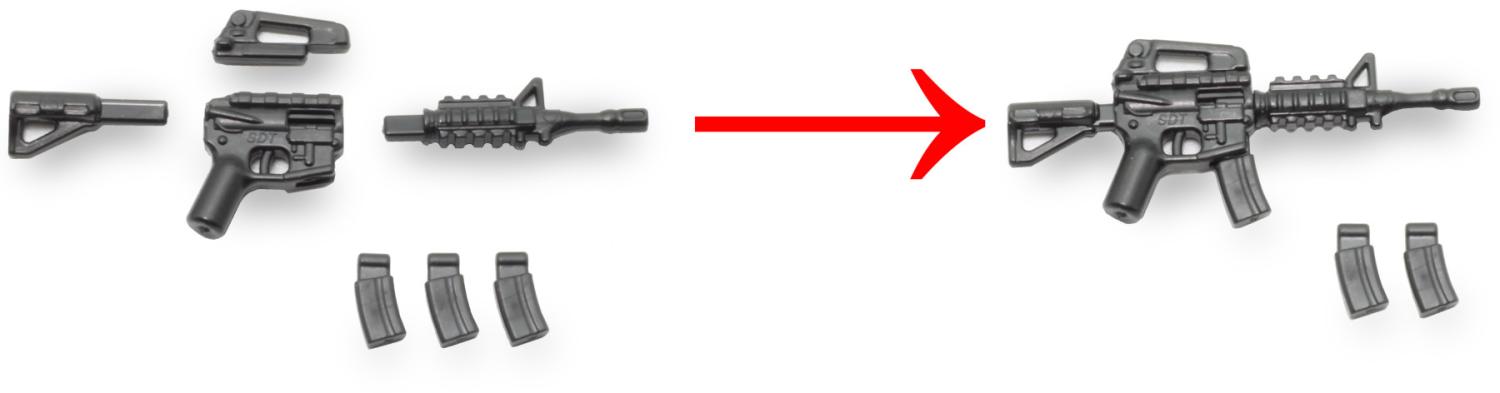 Minifig Cat M4, dismountable