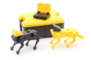 Minifig Cat KD-7 Hound Roboterhund mit Kiste und Laptop