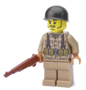 Amerikanischer Soldat mit M1 Garand aus LEGO® Steinen (WW2)